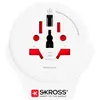 Adaptateur de voyage SKROSS Monde vers Europe + USB-A