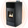 Poêle à pellets P12 - Chauffage à pellets avec 13,6 kW   Poêle à pellets cheminée électrique Wi-Fi Ready   Poêle à pellets avec une haute émission de