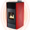 Poêle à granulés P12 - Chauffage à granulés de 13,6 kW   Cheminée électrique Wi-Fi Ready   Poêle à granulés avec forte émission de chaleur et