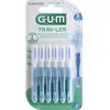 Sunstar Gum Trav-Ler Brosse à Dents Manuelle Interdental, Bleu, Lot de 6