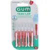 Gum Trav-Ler 1314 Cep Interdent Travel 0.8 Cylindre Pinceaux, Lot de 6