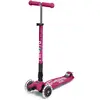 Micro - Trottinette Maxi Deluxe pliable LED Framboise taille unique