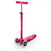 Trottinette Maxi Micro Deluxe LED en Rose avec Lumières Éclairantes