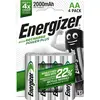 Energizer recharge - lot de 4 accumulateurs lr06/aa 700 mah e300626700