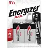 Piles Alcalines Energizer Max 9V, pack de 2