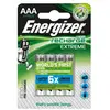 Piles rechargeables Energizer 4 x AAA Extreme