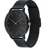 Montre homme  Tommy Hilfiger Montres HENDRIX - 1791845 Bracelet Acier Noir
