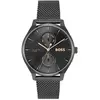BOSS - Montre-bracelet en maille Tyler - Homme - Gris