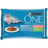 4x85g Purina One Chat Stérilisé saumon, dinde - Pâtée pour chat