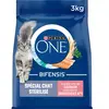Purina - Croquettes pour Chat Stérilisé au Saumon et au Blé one 3KG