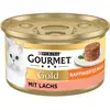 12x85g saumon Recettes raffinées Gold Gourmet - Nourriture pour Chat