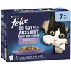 12x85g Felix "Aussi bon que beau" Senior sélection mixte - Pâtée pour chat