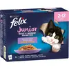 24x85g Felix "Tendres Effilés" Junior sélection mixte - Pâtée pour cha...