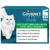 12x85g Gourmet Perle Les filettines avec des légumes - Pâtée pour chat