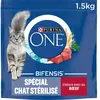 1,5kg Chat Stérilisé boeuf PURINA ONE - Croquettes pour chat