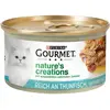 12 x 85 g Nature's Creation Grilled Gourmet thon, tomate & riz pour chat