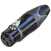 Fiche connecteur XLR 3 broches Femelle noir - Neutrik NC3FXX-BAG