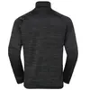 Odlo Pull à manches longues et col zippé Run Easy pour homme, S, noir