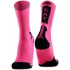 Chaussettes x socks bike perform crew rose noir