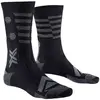 Chaussettes x socks gravel perform merino crew noir gris fonce