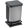 ROTHO Poubelle Paso ronde - 20 L - Effet carbone