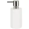 Distributeur de savon en porcelaine Spirella Tube' en blanc Ø7 x 16 cm