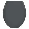 SPIRELLA Abattant Wc Thermo Dur Easy Clip Gris - Charnières Inox