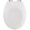 SPIRELLA Abattant Wc Thermo Dur Neela Blanc Mat - Charnières Abs Chromé