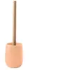 Brosse WC et pot en polyrésine corail, l.10 x H.35 x P.10 cm, Spirella...