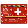 CADA CARAN D ACHE Etui métal de 30 Crayons de couleur Swisscolor Assortis