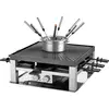 Solis 3-en-1 Partie Raclette, Fondue et Grill, Pas Besoin de Choisir