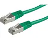 VALUE Cordon LAN Cat 6 Cable réseau S-FTP Ethernet avec connecteur RJ45 vert 1 m
