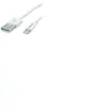 Roline - Câble Lightning - Lightning mâle pour USB mâle - 15 cm - blindé - blanc - moulé