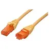 ROLINE Cordon LAN Cat 6 Component Level | Câble réseau UTP Ethernet avec connecteur RJ45 | jaune 2 m