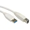 VALUE - Câble USB - USB type A (M) pour USB Type B (M) - USB 3.0 - 80 cm - moulé - blanc