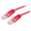 Secomp Câble réseau UTP CAT6 Rouge 1.5m - VALUE - Connecteurs RJ45 de qualité