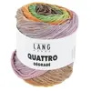 Coton à tricoter et à crocheter QUATTRO DEGRADE - 100GR - Lang Yarns M...