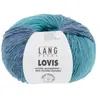 Pelote à tricoter 100% Laine Vierge LOVIS - Lang Yarns 0007 Bleu - 000...