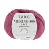 Pelote de Laine à tricoter MERINO 400 LACE - 25GR - Lang Yarns 85 Rose...