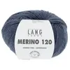Pelote de laine à tricoter MERINO 120 - Lang Yarns(...) - Bleu (234)