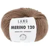 Pelote de laine à tricoter MERINO 120 - Lang Yarns Marron (439) - Marr...