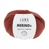 Pelote de Laine à tricoter MERINO + (PLUS) - Lang Yarns Rouge (187) - ...