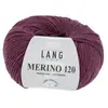 Pelote de laine à tricoter MERINO 120 - Lang Yarns Rose (566) - Rose (...