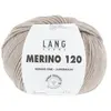 Pelote de laine à tricoter MERINO 120 - Lang Yarns Marron (226) - Marr...