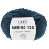 Pelote de laine à tricoter MERINO 120 - Lang Yarns Bleu (133) - Bleu (...