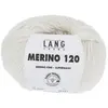 Pelote de laine à tricoter MERINO 120 - Lang Yarns Blanc (001) - Blanc...
