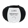 Pelote de Laine à tricoter MERINO + (PLUS) - Lang Yarns Bleu (004) - B...