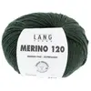 Pelote de laine à tricoter MERINO 120 - Lang Yarns Vert (398) - Vert (...