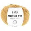 Pelote de laine à tricoter MERINO 120 - Lang Yarns Jaune (311) - Jaune...