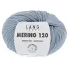 Pelote de laine à tricoter MERINO 120 - Lang Yarns Bleu (123) - Bleu (...
